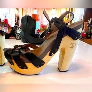 Flogg platform strappy sandals high clogg/flip flop